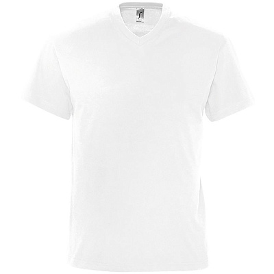 Футболка мужская с V-образным вырезом Victory 150, белая (Белый) Футболка мужская с V-образным вырезом Victory 150, белая (Белый)