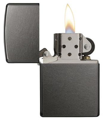 Зажигалка ZIPPO Classic с покрытием Gray Dusk , латунь/сталь, серая, матовая, 38x13x57 мм