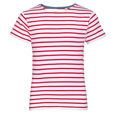 Футболка детская Miles Kids белая с красным (Красный)