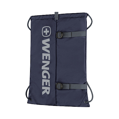 Рюкзак-мешок на завязках WENGER XC Fyrst, синий, полиэстер, 35x1x48 см, 12 л