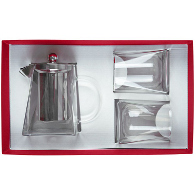 Чайный набор Quadroni в красной коробке