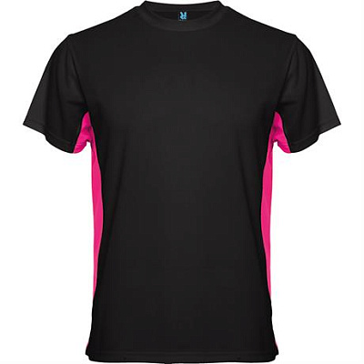 Спортивная футболка TOKYO мужская, ЧЕРНЫЙ/ФУКСИЯ S (Черный/фуксия)