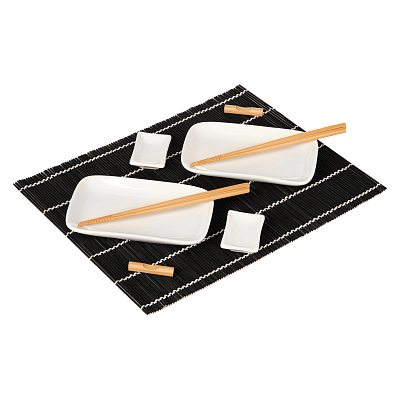 Набор для сервировки суши Tokyo (10 предметов), черный (Чёрный)