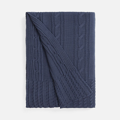 Плед Remitti, серо-синий (сланец) (Серый)