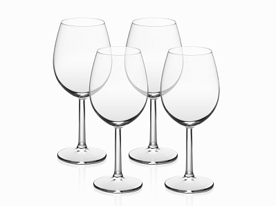 Набор бокалов для вина Vinissimo, 430 мл, 4 шт (Прозрачный)