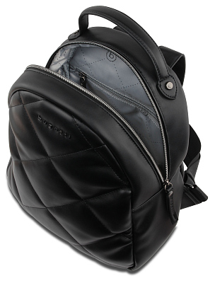 Рюкзак женский BUGATTI Cara, чёрный, полиуретан, 25,5х11х27,5 см, 7 л