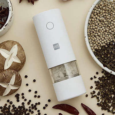 Электрическая мельница Huo Hou Electric Pepper Grinde, белый