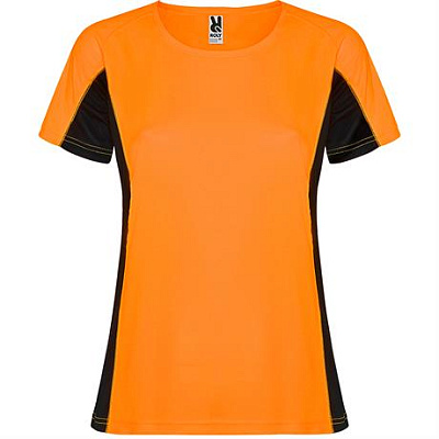 Спортивная футболка SHANGHAI WOMAN женская, ФЛУОРЕСЦЕНТНЫЙ ОРАНЖЕВЫЙ/ЧЕРНЫЙ L (Флуоресцентный оранжевый/Черный)