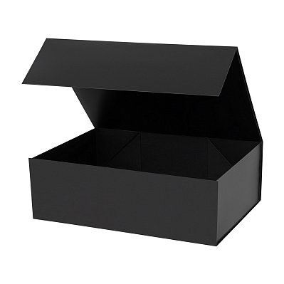 Подарочная коробка-трансформер средняя, черная (Чёрный)