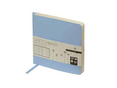 Скетчбук Sketch & Art 100 г/м2, soft-touch (Голубой)