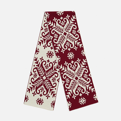 Шарф Wintertude L с белым (Красный) Шарф Wintertude L с белым (Красный)