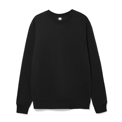 Свитшот унисекс Delta, черный (Чёрный)