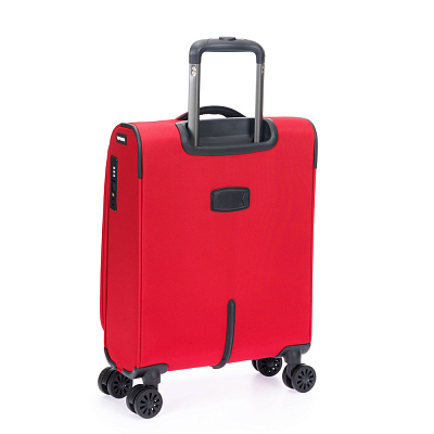 Чемодан TORBER Brosno, красный, нейлон 600D, 36,5 х 20 х 54 см, 32 л