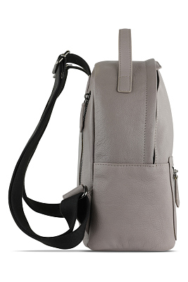 Рюкзак женский BUGATTI Bella, бежевый, воловья кожа/полиэстер, 24,5х12х27 см