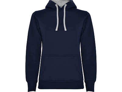 Толстовка с капюшоном Urban женская (Синий нэйви/серый)