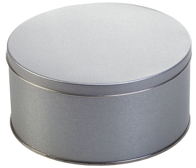 Коробка Pragmax M, круглая, серебристая (Серебристый)