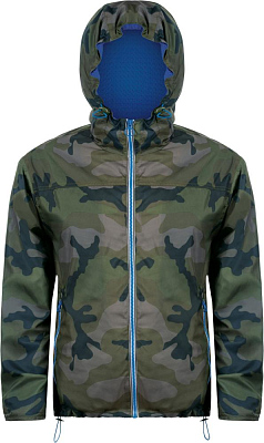 Ветровка Skate, камуфляж с синим (Синий)