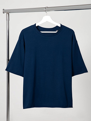 Футболка оверсайз Vozduh 2.0, темно-синяя (Тёмно-синий)