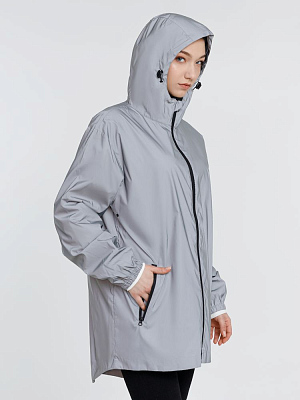 Парка Manifest из светоотражающей ткани, серая