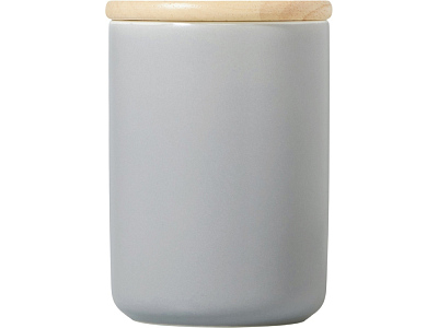 Кружка с ручкой и крышкой из каучукового дерева Jeny