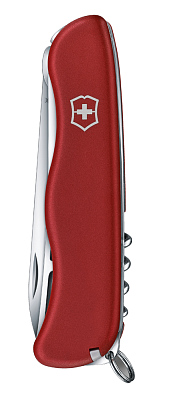 Нож перочинный VICTORINOX Cheese Master, 111 мм, 8 функций, с фиксатором лезвия, красный