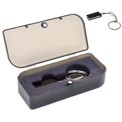 Флешка Slim 16 Гб в футляре, черная (Чёрный)