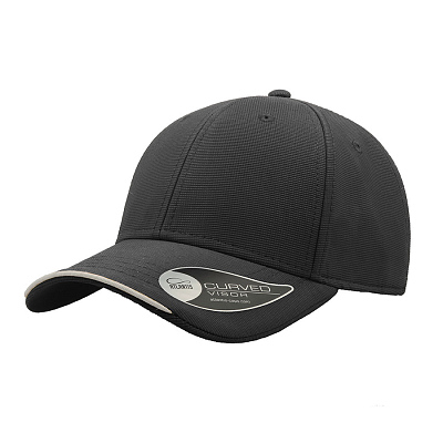 Бейсболка ESTORIL, 6 клиньев, застежка на липучке (Тёмно-серый)