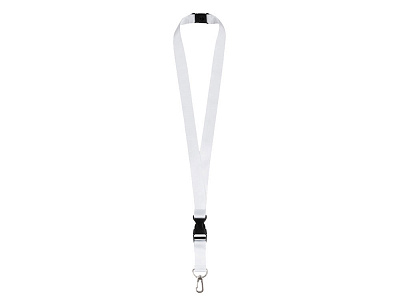 Ланъярд под сублимацию с карабином, межуровневым замком и замком обрыва, 2 см (Белый) Ланъярд под сублимацию с карабином, межуровневым замком и замком обрыва, 2 см (Белый)