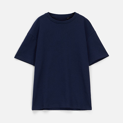 Футболка унисекс Durington, белая (Тёмно-синий)