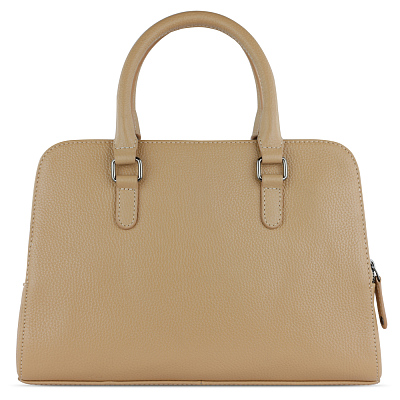 Сумка женская BUGATTI Elsa, песочного цвета, воловья кожа/полиэстер, 32х13х22 см