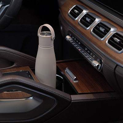 Термобутылка вакуумная герметичная Боска (Bosca), бежевая