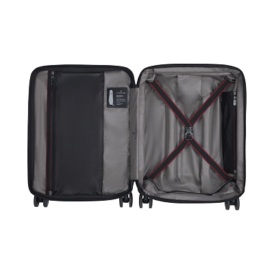 Чемодан VICTORINOX Spectra™ 3.0 Global Carry-On, чёрный, поликарбонат Sorplas™, 40x20x55 см, 39 л
