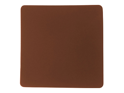 Патч Квадрат, soft-touch (Коричневый)