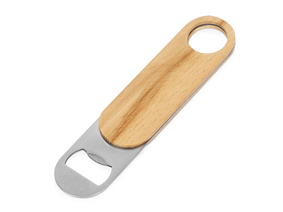 Деревянная открывалка Sagano (Натуральный, серебристый)