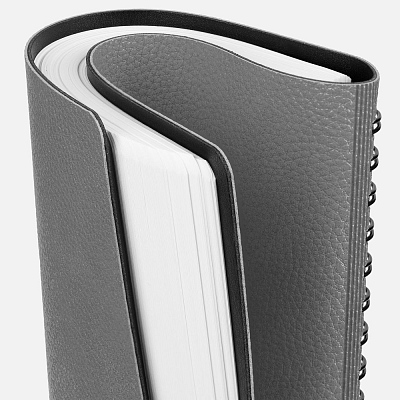 Ежедневник Strep Front на заказ, недатированный, серый