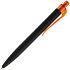Ручка шариковая Prodir QS01 PRT-T Soft Touch, черная с оранжевым - Фото 2
