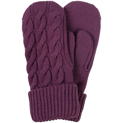 Варежки Heat Trick, баклажановые (Баклажановый)