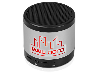 Портативная колонка Ring neon с подсветкой корпуса (Черный/серебристый)