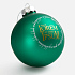 Елочный шар Finery Matt, 8 см, матовый зеленый - Фото 6