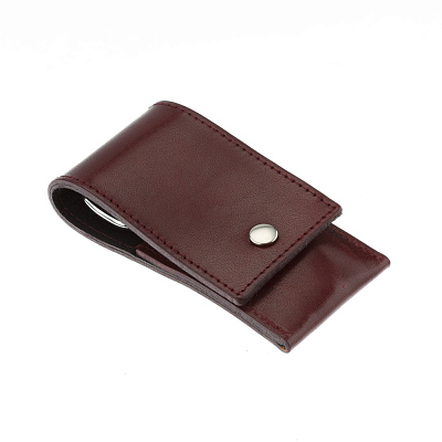 Маникюрный набор YES, 3 пр. Футляр: натуральная кожа, цвет бордово-красный