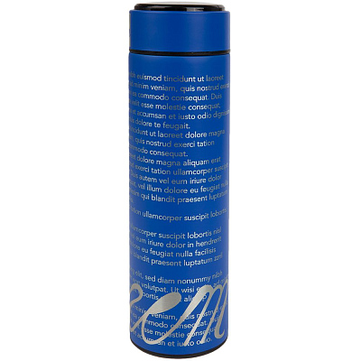 Смарт-бутылка с заменяемой батарейкой Long Therm, синяя