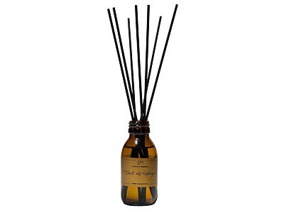 Ароматический диффузор с палочками, Африка: бергамот и жасмин, мускус, 100 мл (Янтарный)
