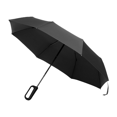 Зонт складной Azimut, черный (Чёрный)