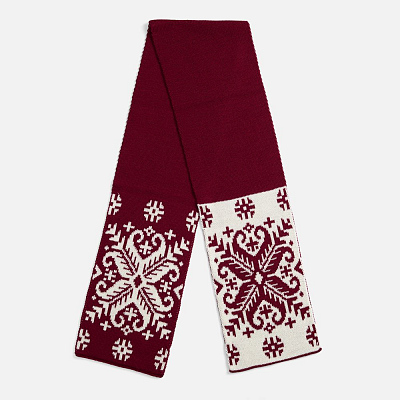 Шарф Wintertude M с белым (Красный) Шарф Wintertude M с белым (Красный)