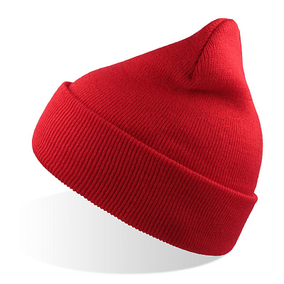 Шапка вязаная  двойная Wind-S  (Красный)