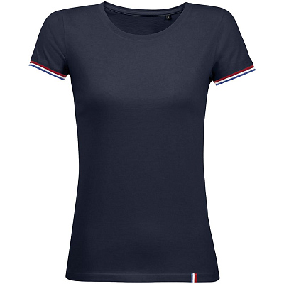 Футболка женская Rainbow Women, темно-синяя с ярко-синим (Тёмно-синий)