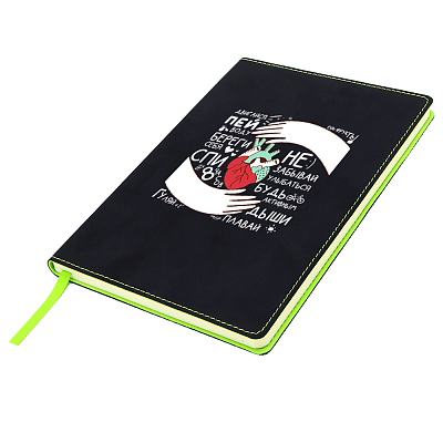 Блокнот A5 Blackjack в мягком переплёте, зелёный