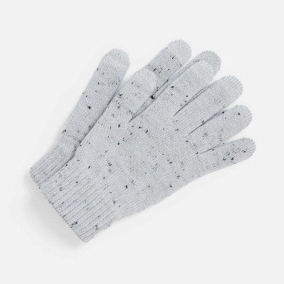 Перчатки сенсорные Spotti Senso, синие (Серый)