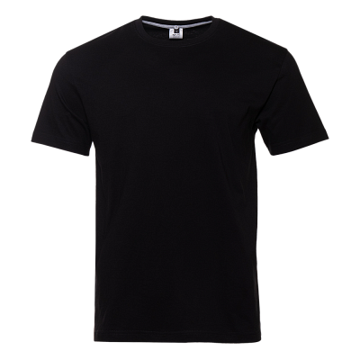 Футболка унисекс без бокового шва STAN хлопок 160, 02 (Чёрный)