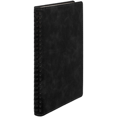 Ежедневник Spring Urban на заказ, недатированный, черный